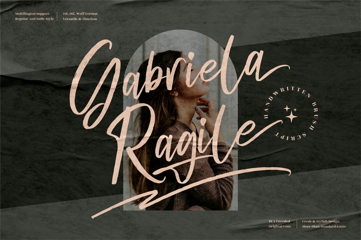 Gabriela Ragile字体 5