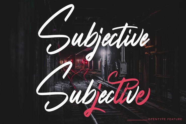 Subjective字体 8