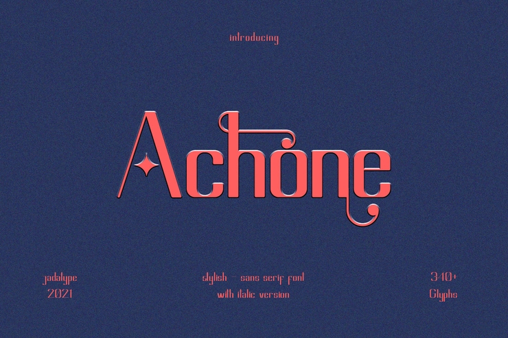 Achone字体 4
