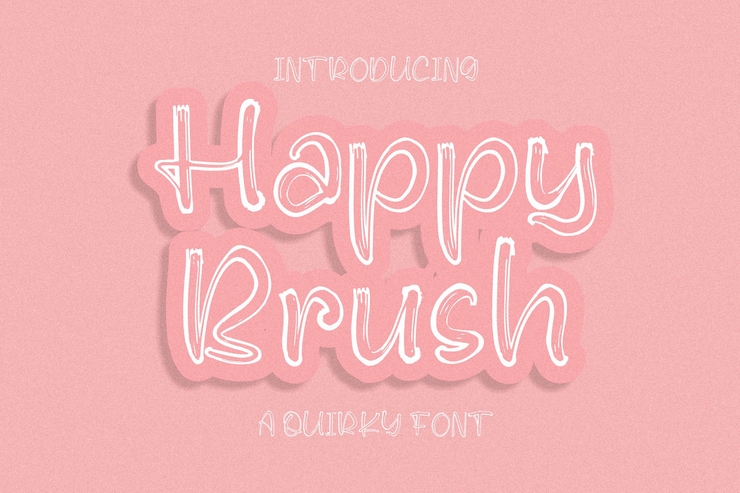 Happy Brush字体 4