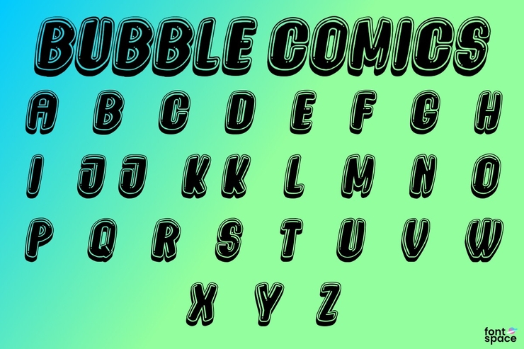 Bubble Comics字体 1
