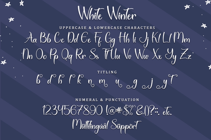 Winter White字体 5