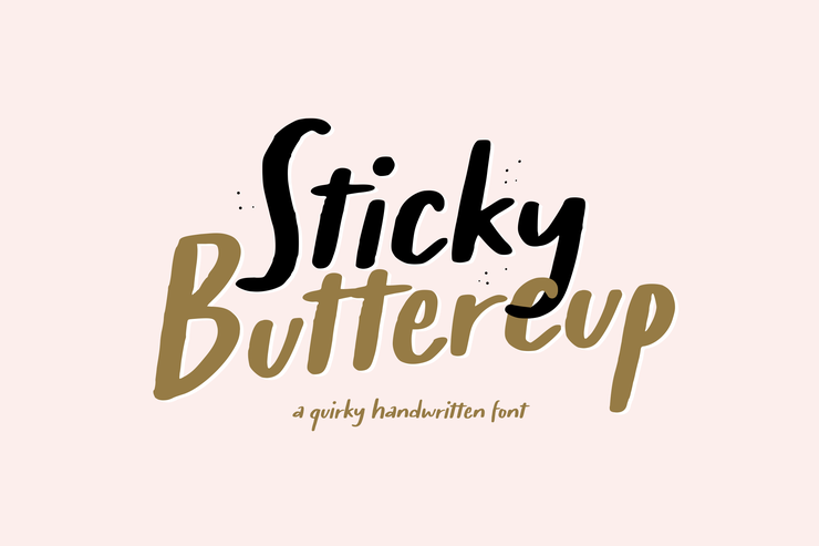 Sticky Buttercup字体 1