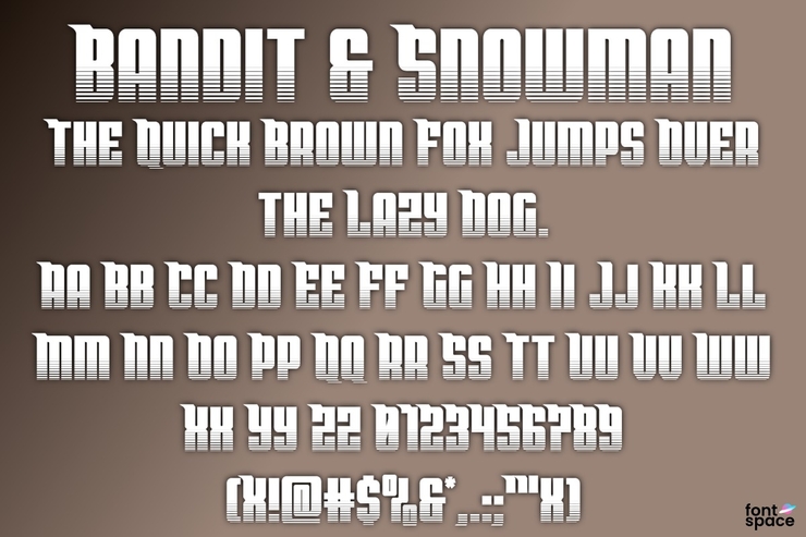 Bandit & Snowman字体 1