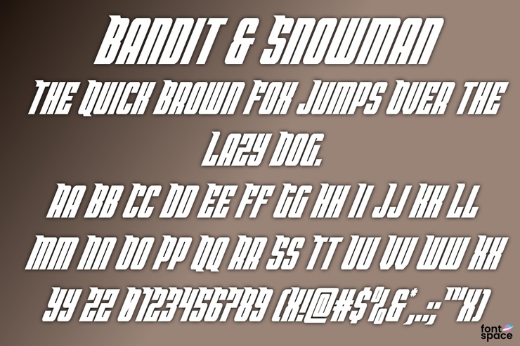 Bandit & Snowman字体 2