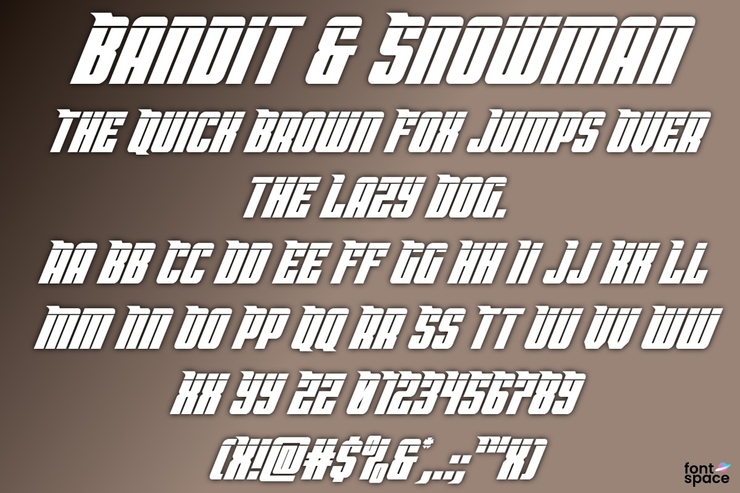Bandit & Snowman字体 3