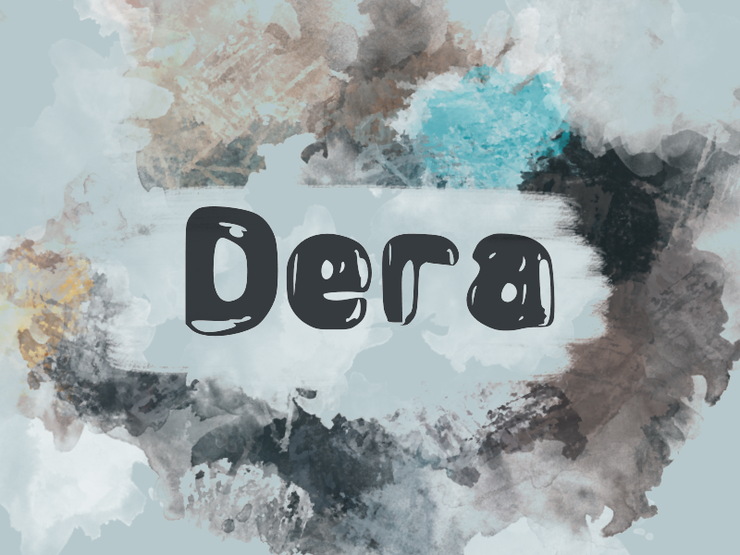 d Dera字体 1
