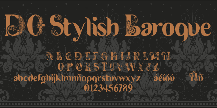 DO Stylish Baroque字体 1