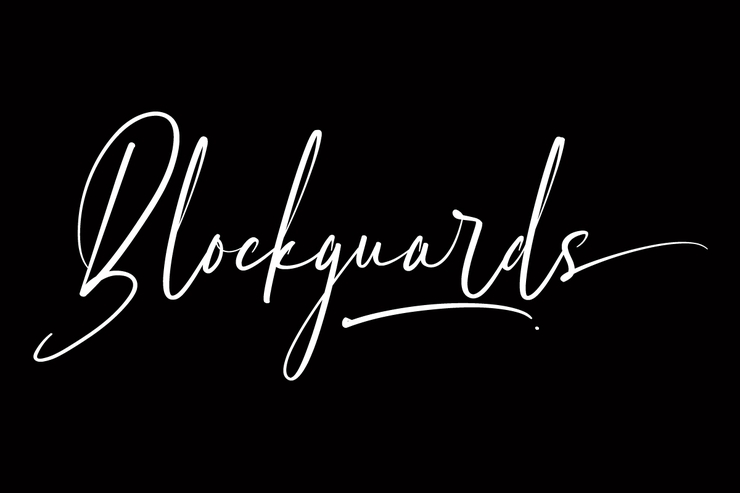 Blockguards字体 1