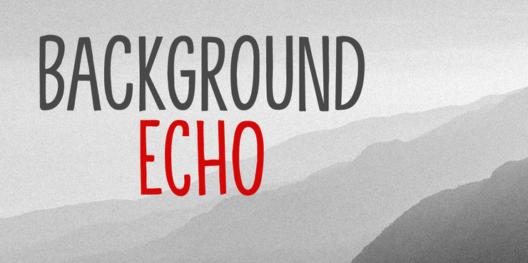 Background Echo字体 1