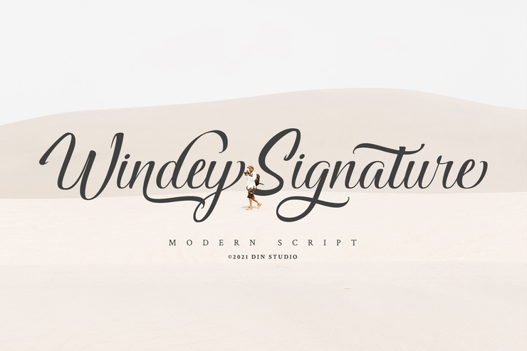 Windey Signature字体 5