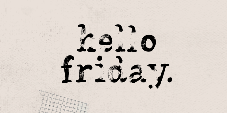 Hello Friday Vector字体 1