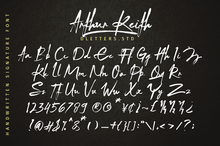 Arthur Keith字体 8