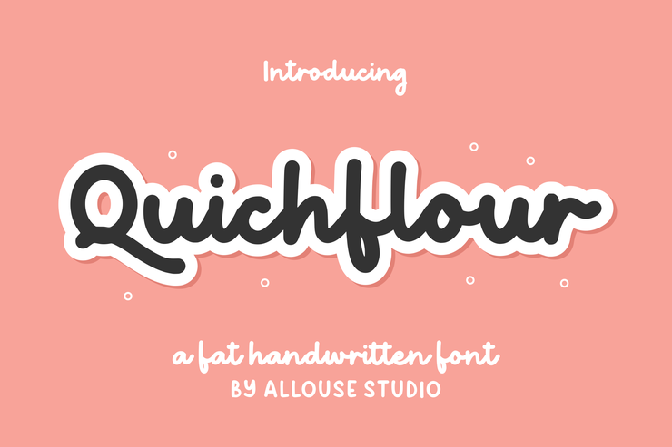Quichflour字体 3