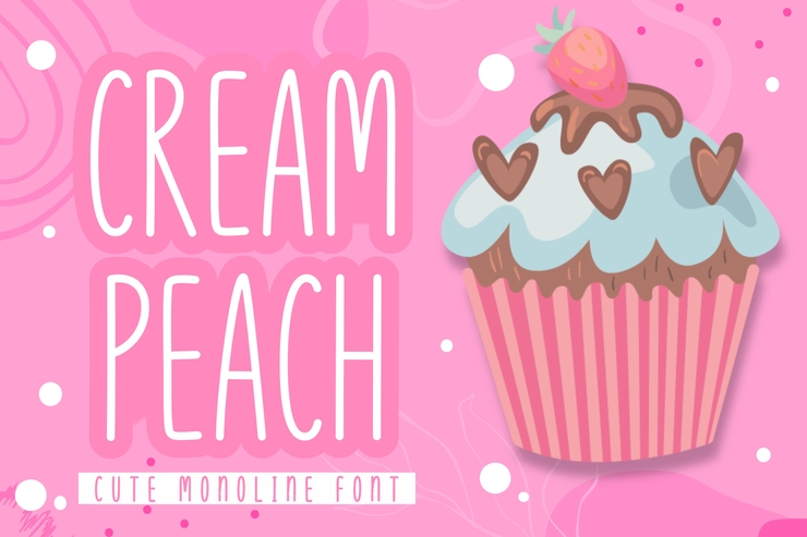 Cream Peach字体 3