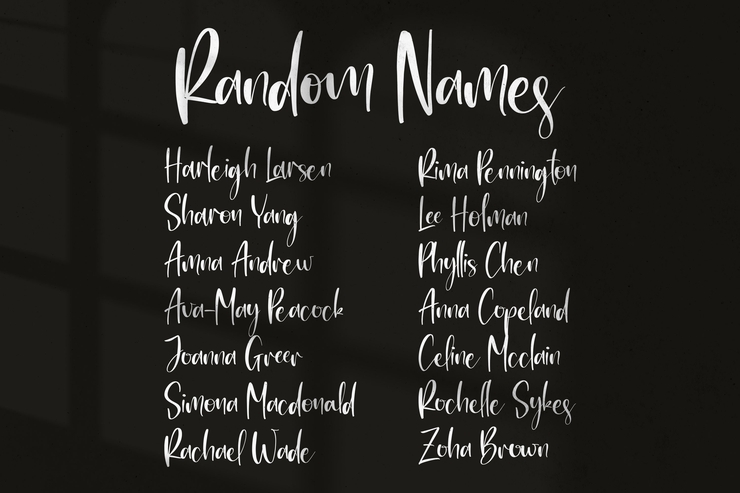 Rossalyta Nataly字体 7