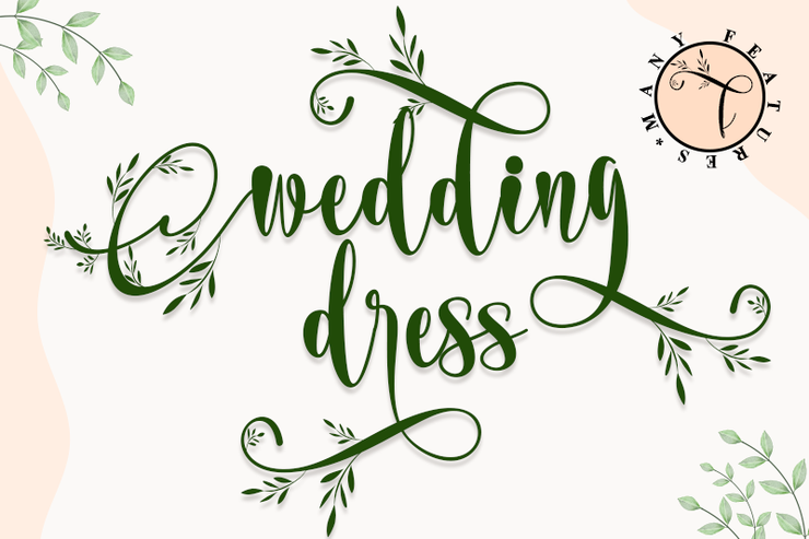 wedding dress字体 7
