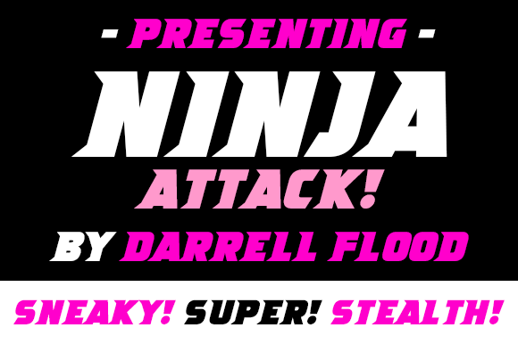Ninja Attack字体 1