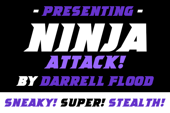 Ninja Attack字体 2
