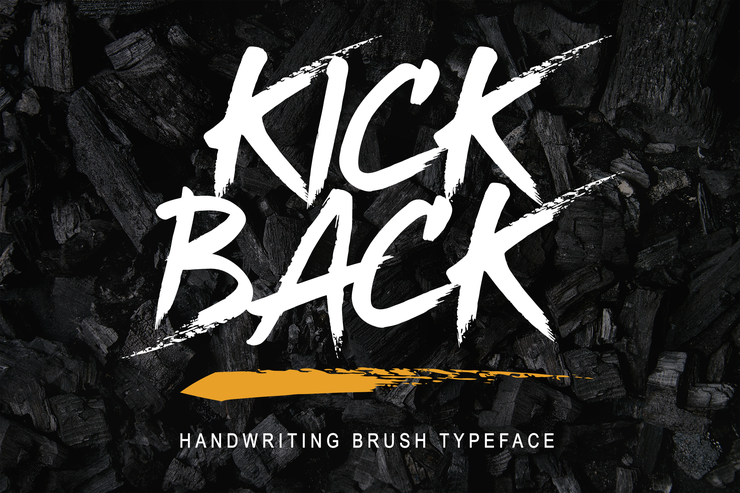 Kickback字体 4
