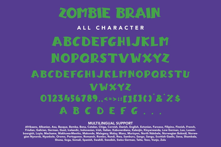 Zombie Brain字体 3