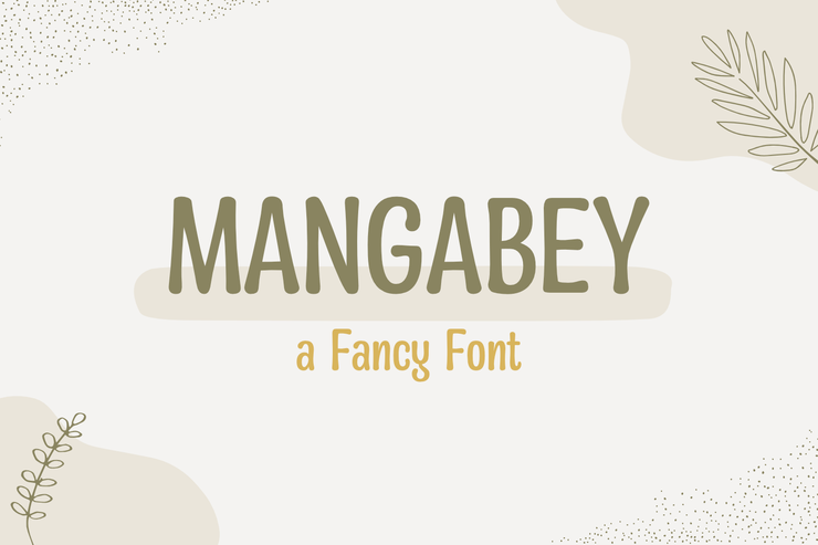 Mangabey字体 1