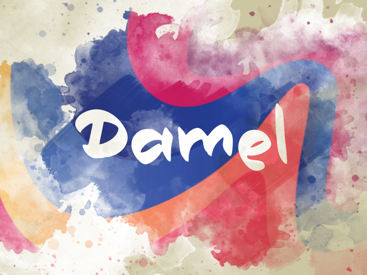 d Damel字体 1