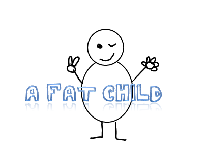 A fat child字体 1