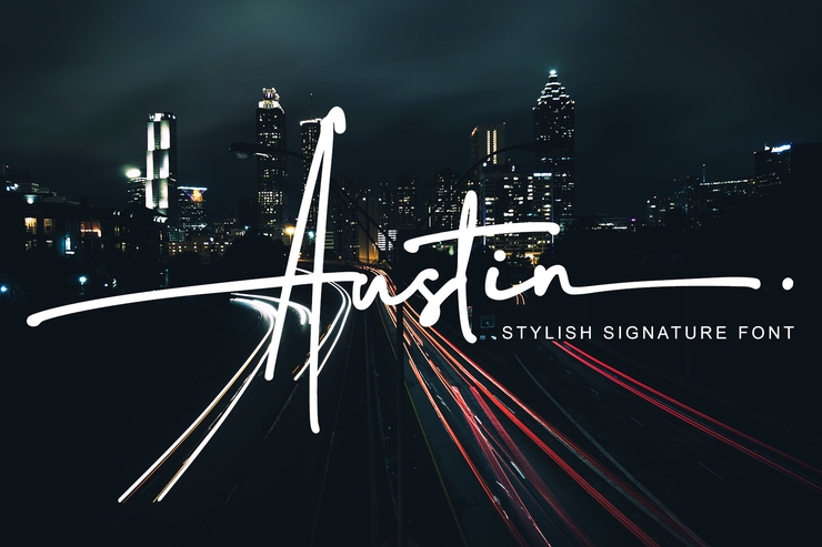 Austin Stylish signature字体 8