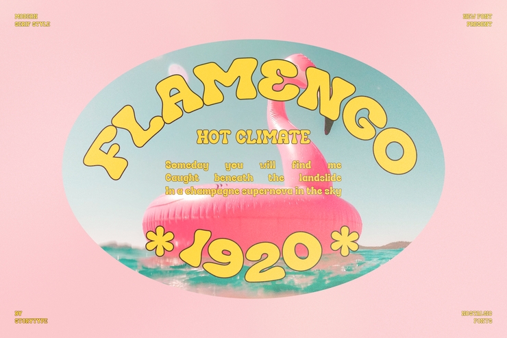 HENDRIX BUBBLE字体 2