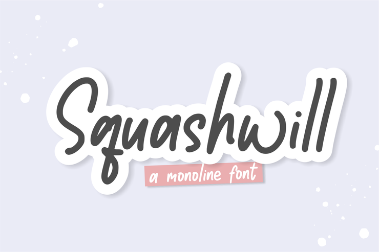 Squashwill字体 2