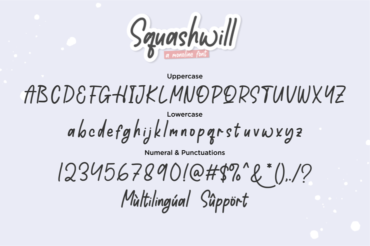 Squashwill字体 9