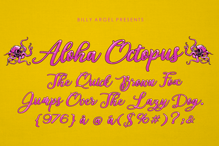 Aloha Octopus字体 1