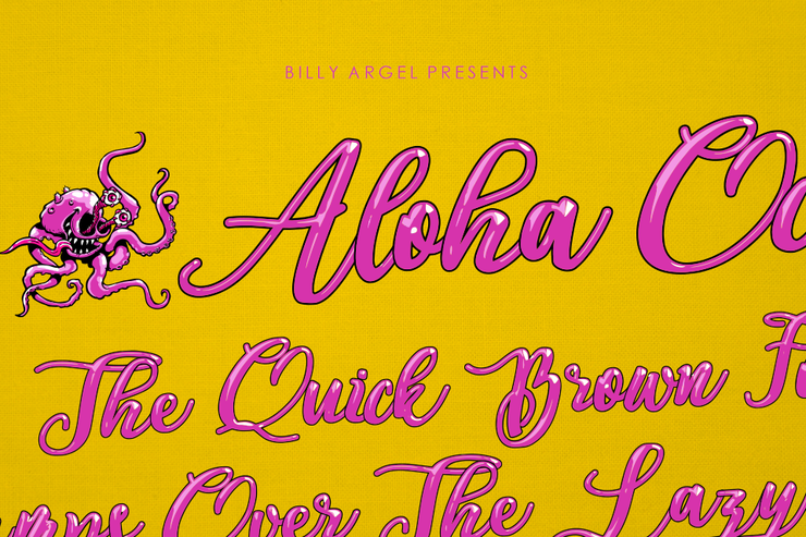 Aloha Octopus字体 2