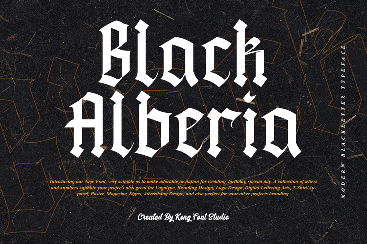 Black Alberia字体 1