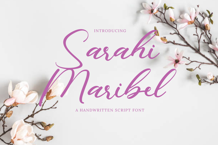 Sarahi Maribel字体 2