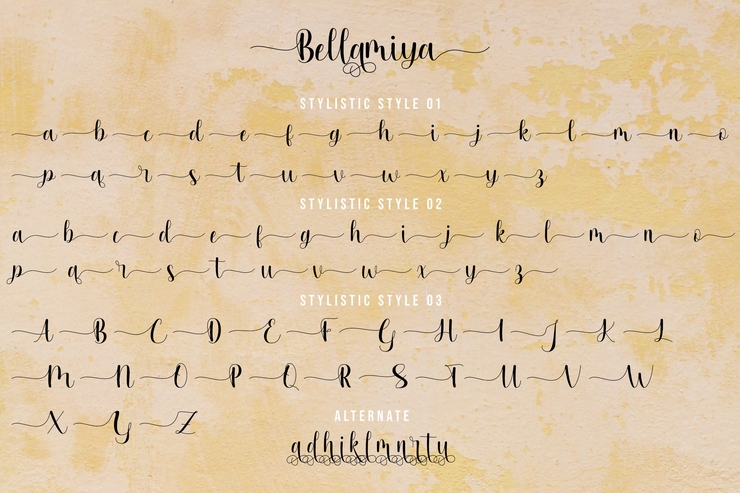 Bellamiya字体 5