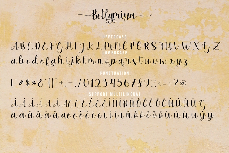 Bellamiya字体 7