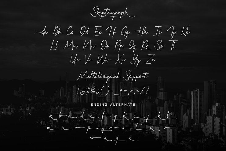 Skeptisgraph字体 5