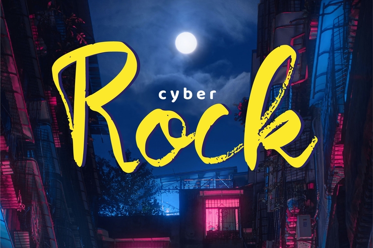 Cyber Rock字体 4