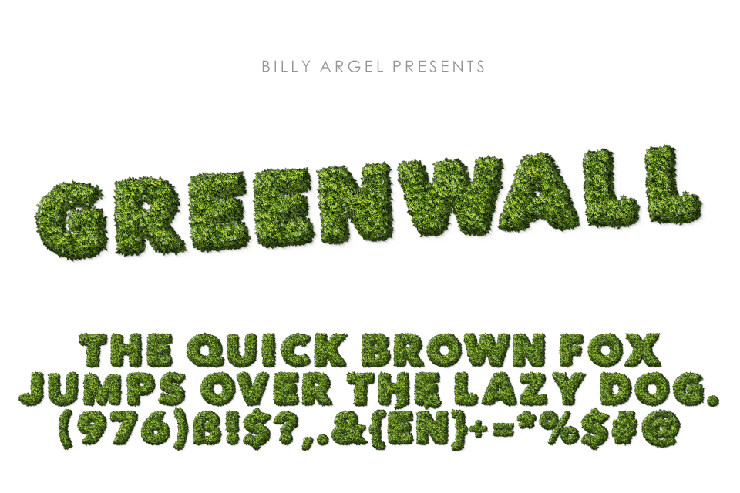 GREENWALL字体 1