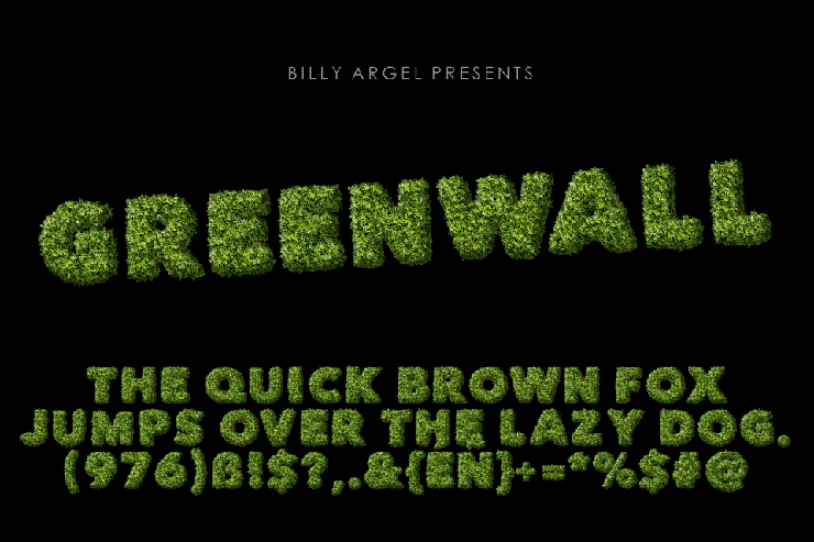 GREENWALL字体 4