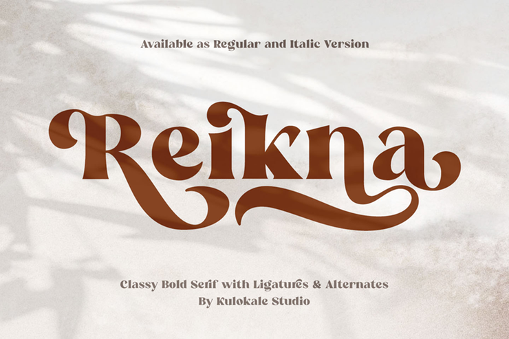 Reikna字体 1