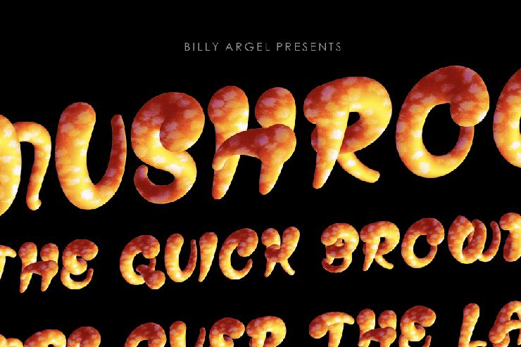MUSHROOMS bold Exp字体 1