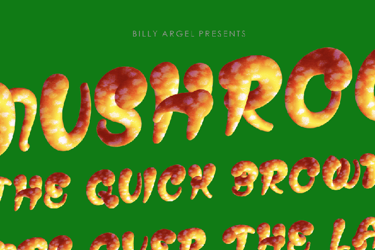 MUSHROOMS bold Exp字体 4