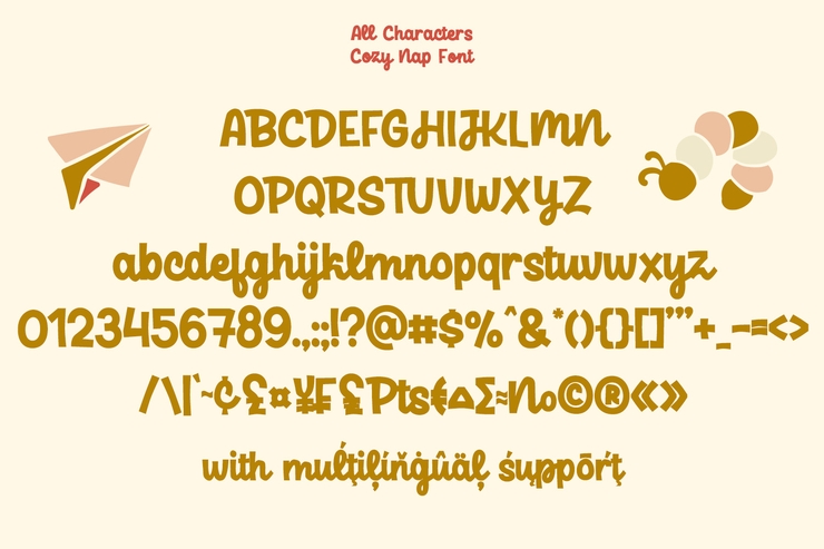 Cozy Nap字体 1