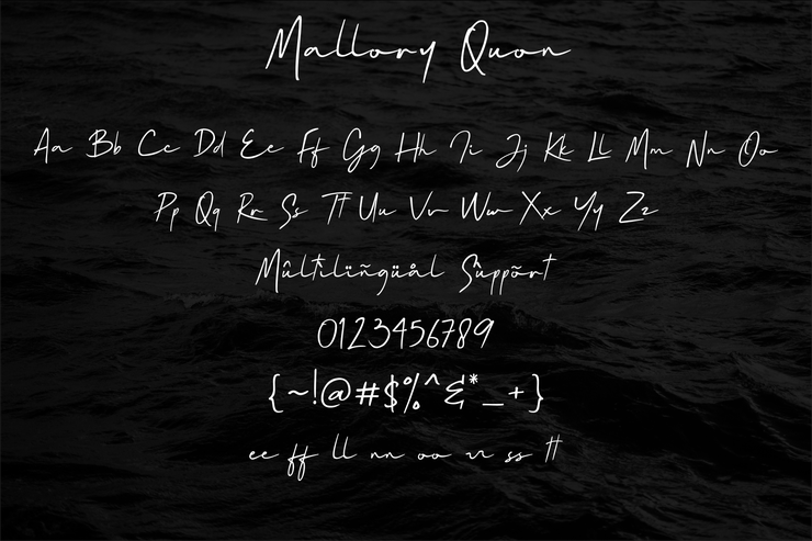 Mallory Quon字体 2