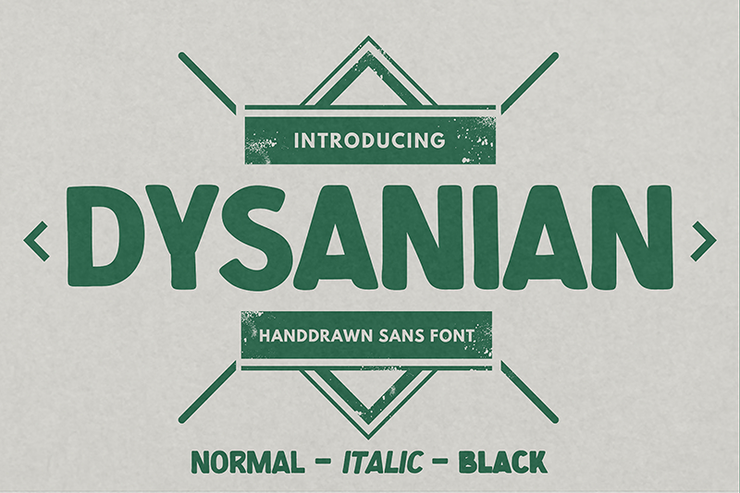 Dysanian字体 1
