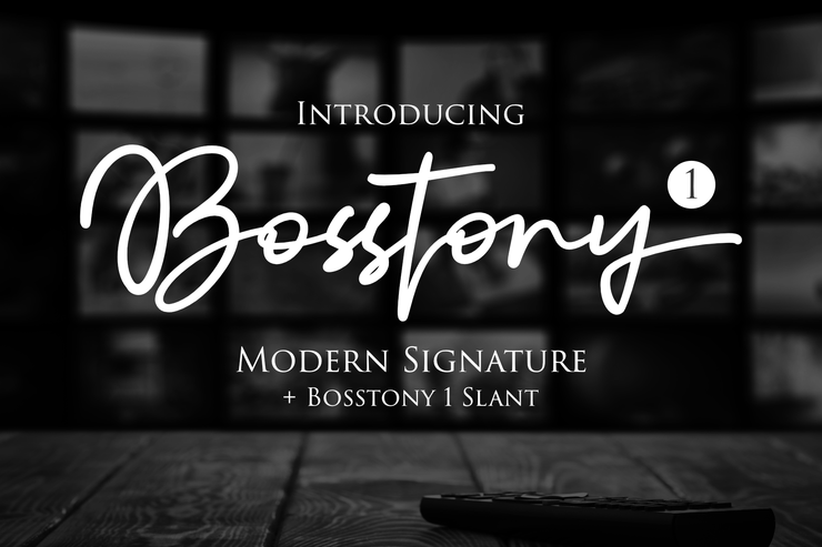 Bosstony 1字体 2