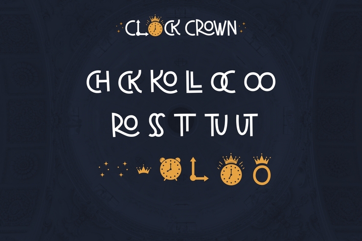 Clock Crown字体 3